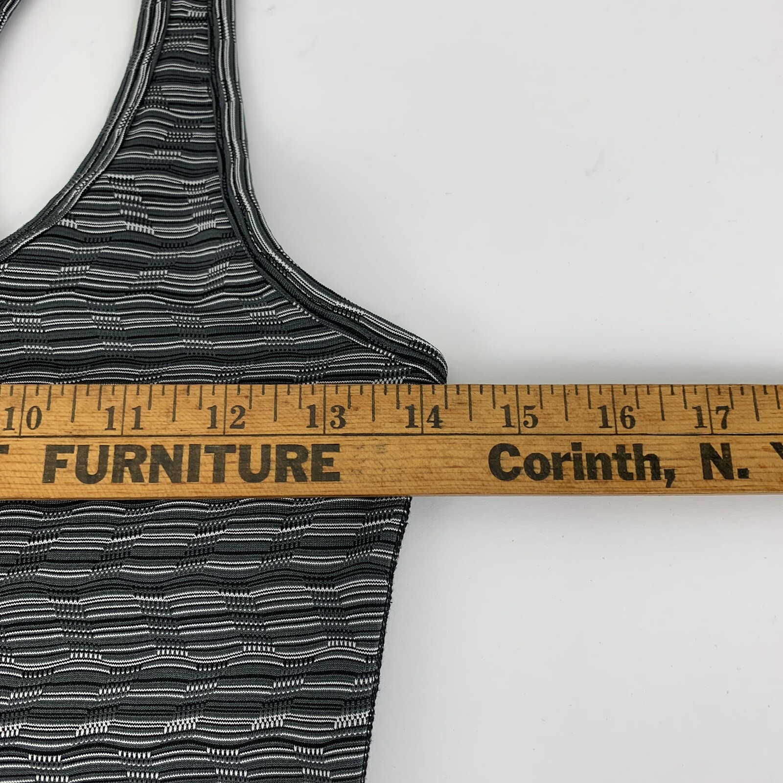 90 Degrees by Reflex Racerback Tank Top Women's Size Small Black Gray Active Gym