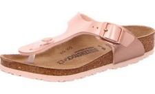 Birkenstock Gizeh Kids Metallic Stones Copper Thongs Flip Flops Sandals narrow