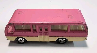 Vintage 1974 Tomica #46 Pink/Cream Mazda Light Bus 1/88 Diecast