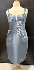 NEW! Adrianna Papell Cocktail Shimmer Sheath Dress (Size 12P) Blue