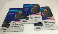 3 Pack Broadway Beauty Bamboo Facial Sheet Mask Pore Minimizing Charcoal (BSM01)