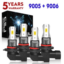 For Chevy Tahoe Silverado C10 C/K 1500 1994-1998 High/Low LED Headlights Bulbs