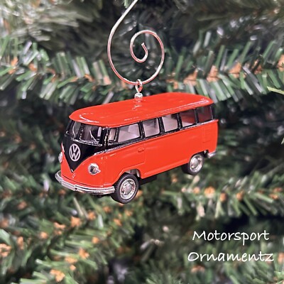 Volkswagen Bus Custom Christmas Ornament VW Samba Van Camper T1 Adorno 