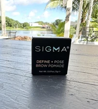 Sigma Beauty Define + Pose Brow Pomade Eyebrow Liner NEW Sealed