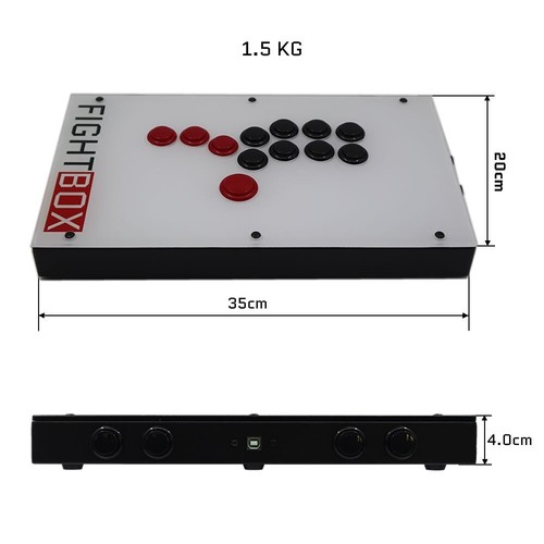 Fightbox F1 All Button Leverless Arcade Game Controller For PC/PS/Xbox/Switch - Picture 7 of 42