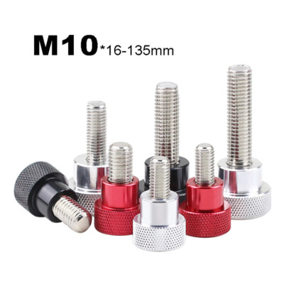 M10*16~125mm Knurled Thumb Screws High Type Hand Grip Knob Bolts Aluminum Handle