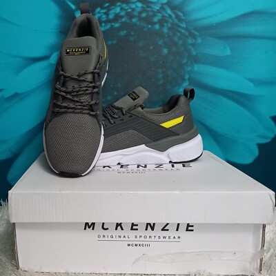 McKenzie Flaire Trainers in Grey/Yellow/White, Men's Size UK EU 39 US  UK