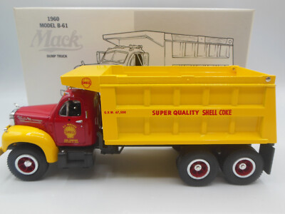 Scarce First Gear 19-2059 1960 Model B-61 Mack  Dump Truck E J Wallace Shell