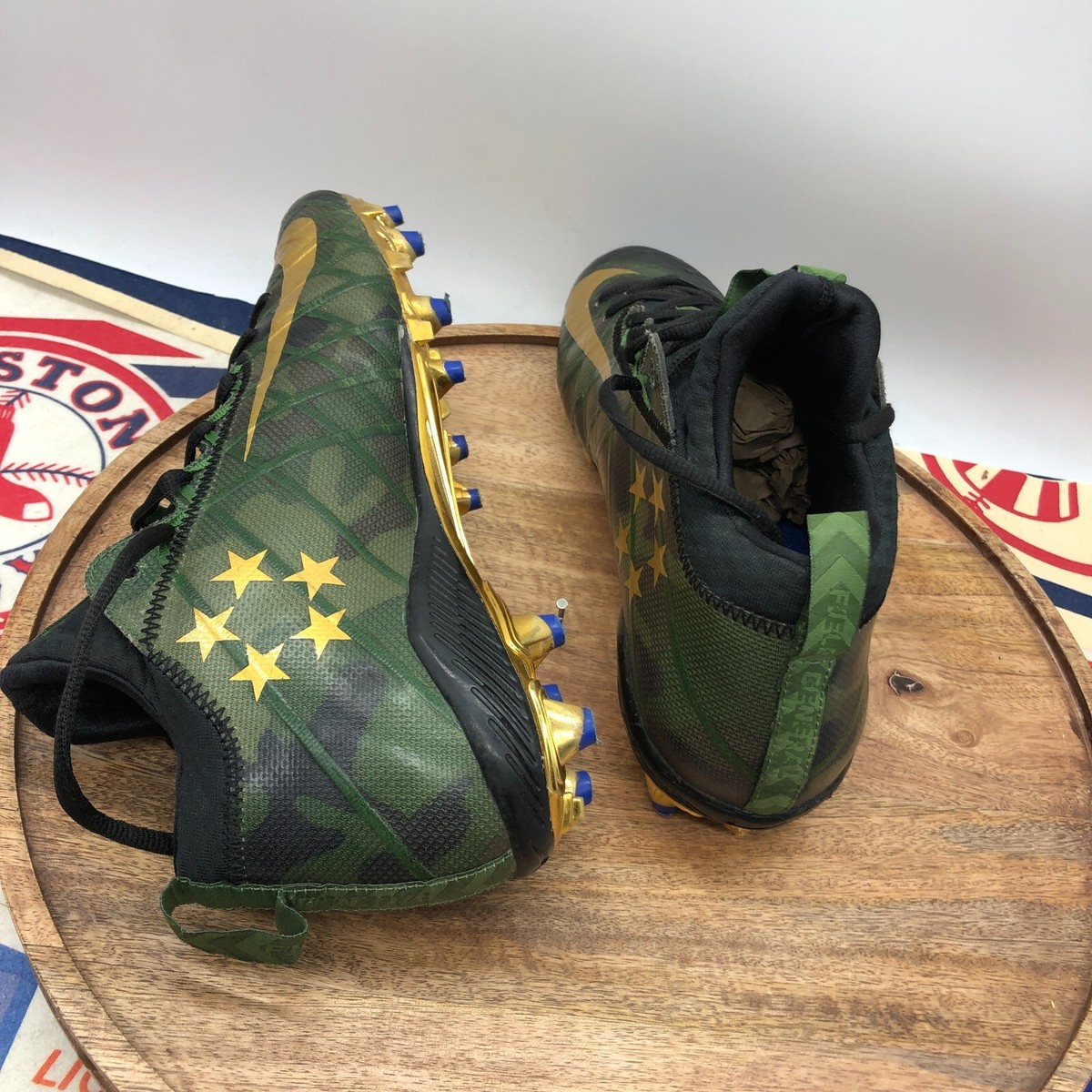 Nike Field General 3 Elite TD Football Cleats Camo Gold  display picture 3