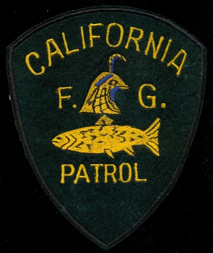 California Fish and Game Patrol Ranger Police Remake Patch AA