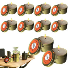 Survival Candles Portable Camping Candles Set of 10 Odorless Lighting Device for