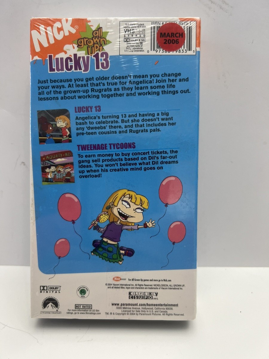 希少！！ HAPPYROADSHOW SAY’S DVD&VHSセット Rugrats All Grown Up - Lucky 13 VHS 2004 Late Era **SEALED NEW