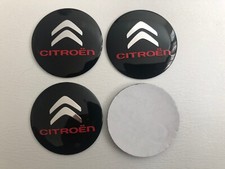 4x Stickers Citroen Car Wheel Center Cap Sticker Brand New 56mm Word Text