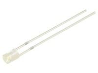 2X OSW5DK3FE1B-12V Led 3 Mm Kaltweiß 500-750Mcd 140° Front: Konkav 12V -30-85°C