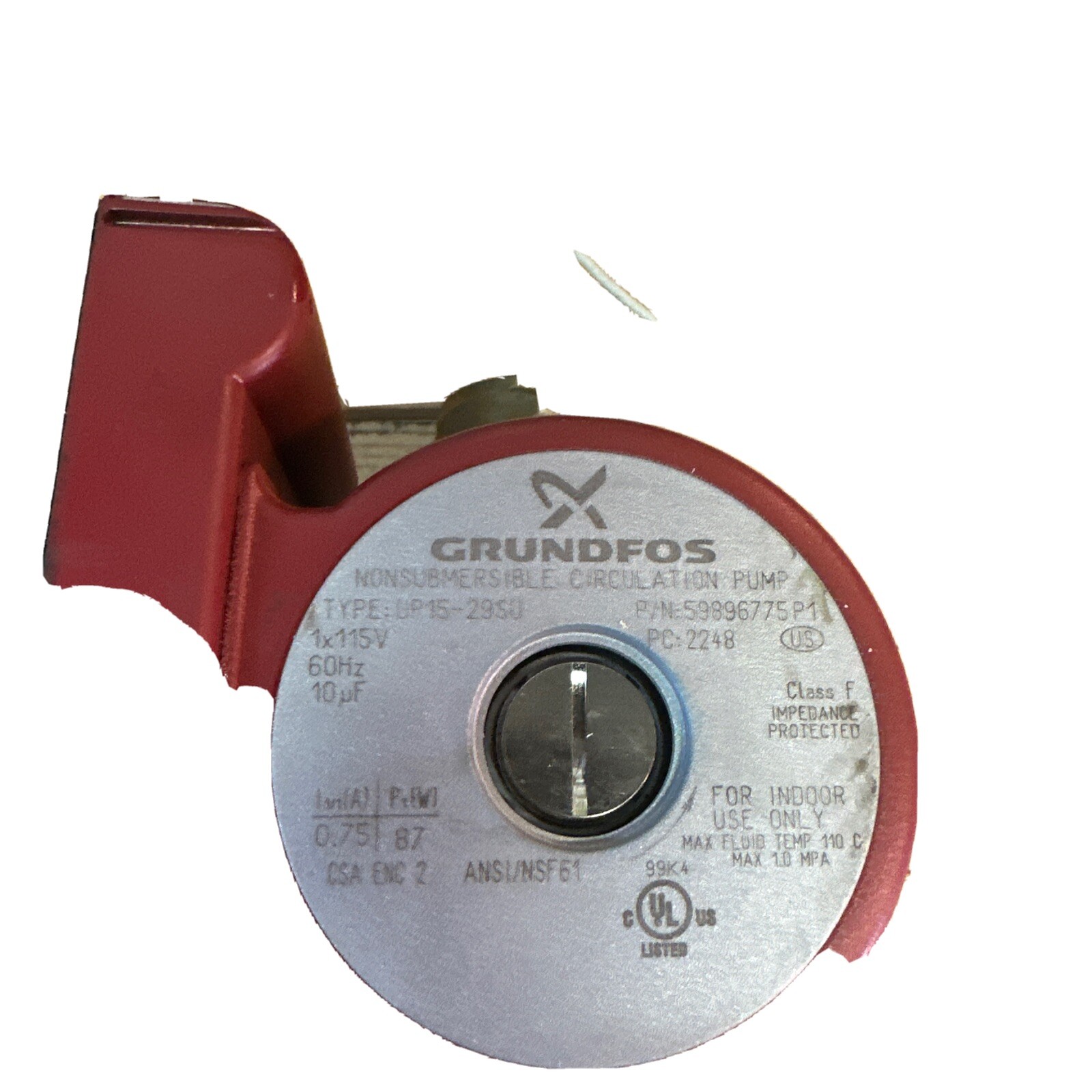 Grundfos Circulator Pump Ceramic Shaft Radial Bearings UP1529SU 1/12