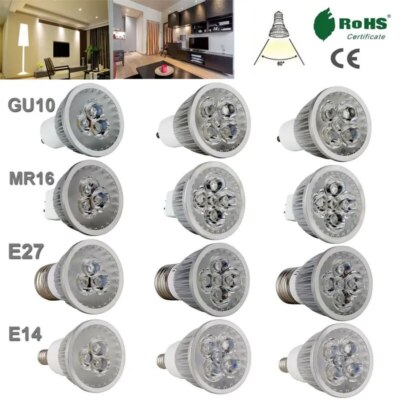 9W 12W 15W GU10 MR16 E27 E14 LED Bulb AC 85-265V Led Spotlights LED lamps DC12V