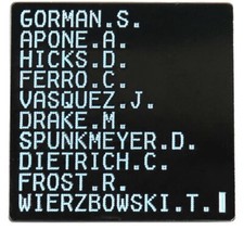 USS Sulaco Crew Marines Movie Metal Enamel Pin Badge 80s Retro