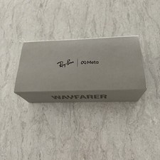 Ray Ban Meta Wayfarer Smart Sunglasses Shiny Black w/Green Lenses 4006 - New