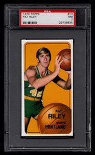 PAT RILEY 1970 TOPPS BASKETBALL ROOKIE CARD #13 PSA 7 NEAR MINT TALL BOY HOF .. rookie card picture