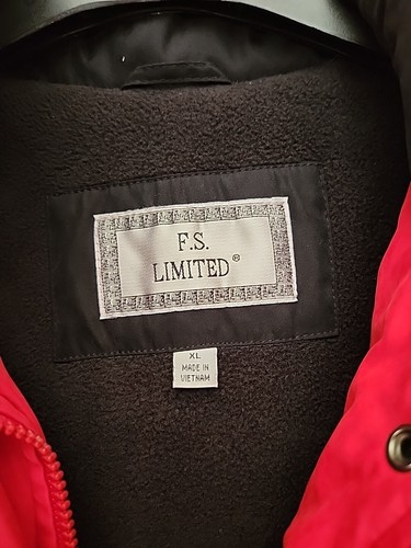 F.S.LIMITED roter Mantel, Größe XL, abnehmbare Kapuze - Bild 2 von 4