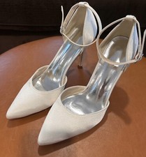 Wedding Shoes for Bride White Size 6.5 Excellent Condition