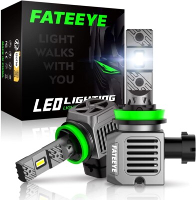 FATEEYE H11 Automotive Car LED Headlight Bulbs Conversion Kit 100W 2000 lumens