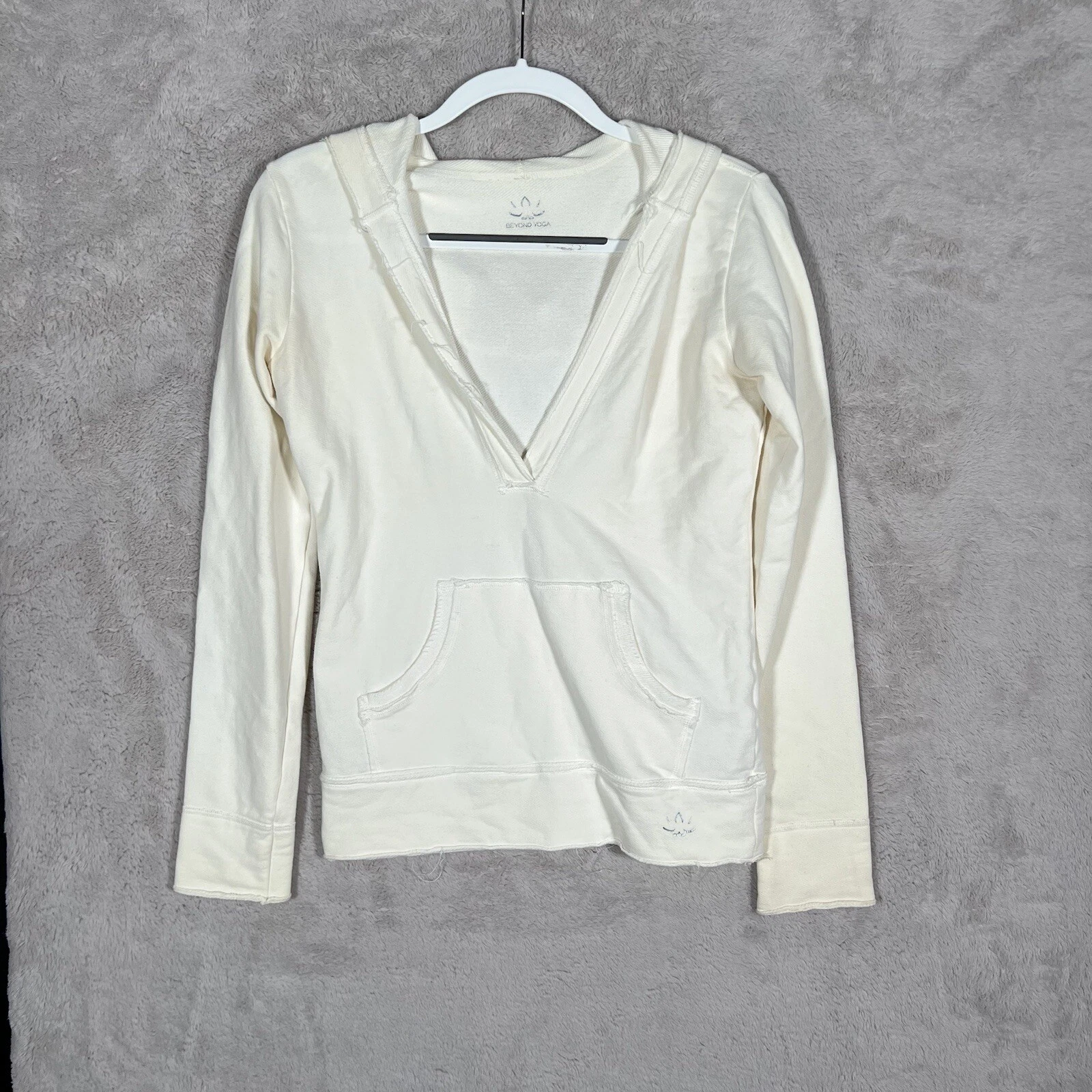 beyond-yoga mikina s kapucí strečová dlouhý rukáv sweater