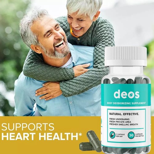 1-3 PACK DEOS Internal Deodorant Supplement – DEOS Full Body Deodorizer 30 Caps - Picture 14 of 19