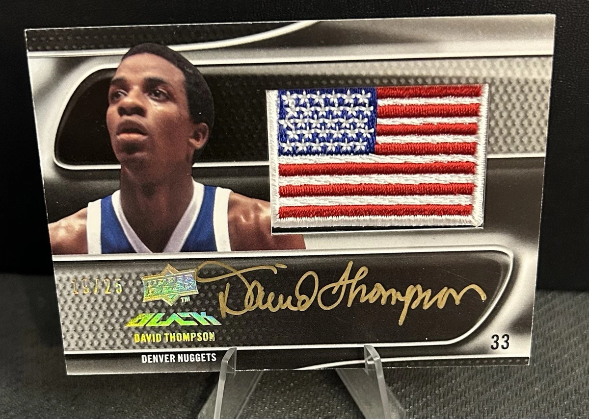 David Thompson Denver Nuggets Basketball Serial Numbered Sports 