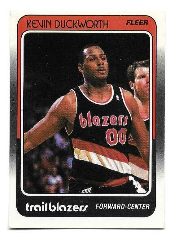 KEVIN DUCKWORTH 1988-89 FLEER ROOKIE CARD EX-MT+ CONDITION