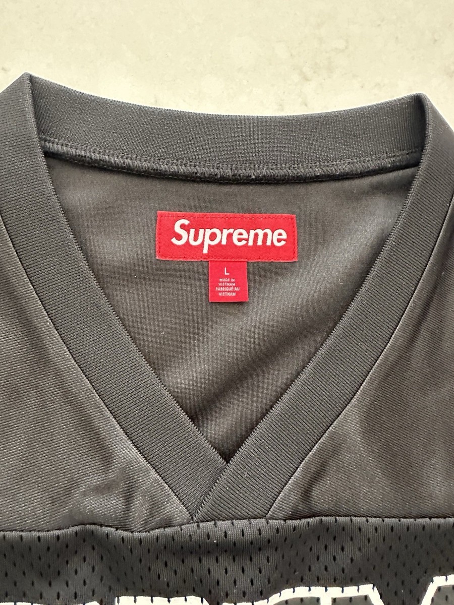 新品　Supreme Bones Football Jersey Black M Supreme Bones Football Jersey Black Men's - FW25 - US