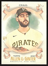 2021 Topps Allen & Ginter Will Craig RC #195 Pittsburgh Pirates