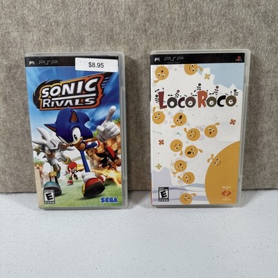 Sonic Rivals & Loco Roco- Sony Playstation Portable PSP w/ Manual (Parts/Repair)