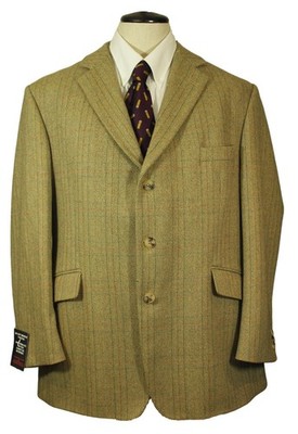 British Bladen Supasax Armstrongs 46S Green Sports Hacking Country Tweed Jacket