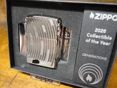 GENERATIONS COLLECTIBLE OF THE YEAR ARMOR BLACK ICE ZIPPO LIGHTER