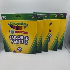Crayola Colored Pencils 50 Count Pre-Sharpened Bulk Lot of 5 New