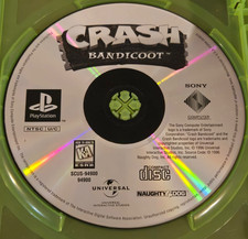 Crash Bandicoot - Sony PlayStation PS1 - Resurfaced Disc Only Tested