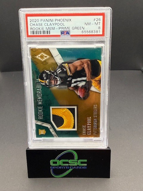 Chase Claypool Panini Phoenix Rookie Memorabilia #26 Prime Green