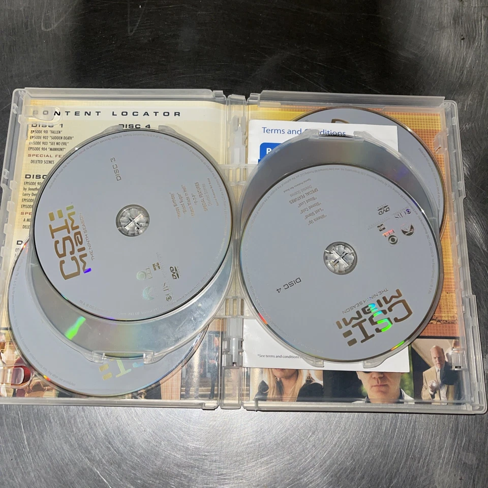 CSI Miami The Complete Ninth Season 9 DVD 6-Disc Set TV Show Series Crime Drama - Image 3 of 4