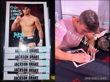 Jackson Drake Signed Metallic 8x10 Proof WWE ID Promo NXT Vanity Project
