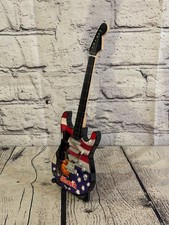 Miniature 25cm Guitar Slash ACDC Guitar on Stand Band Gift Display