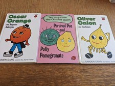 Three Garden Gang Books: Oliver Onion; Oscar Orange; Percival Pea