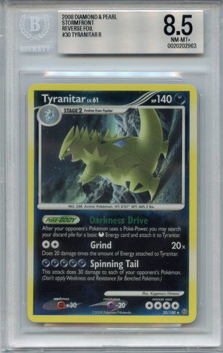 Tyranitar graded BGS 8.5 for sale on eBay