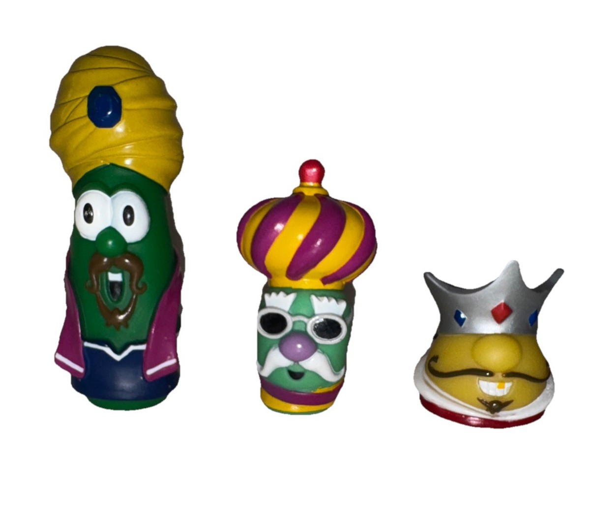 Vintage 2004 Veggie Tales Nativity Figures Christmas Set Big Idea