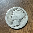 1916 MERCURY SILVER DIME ACTUAL Coin Get Today & Save & Fill Your Collection