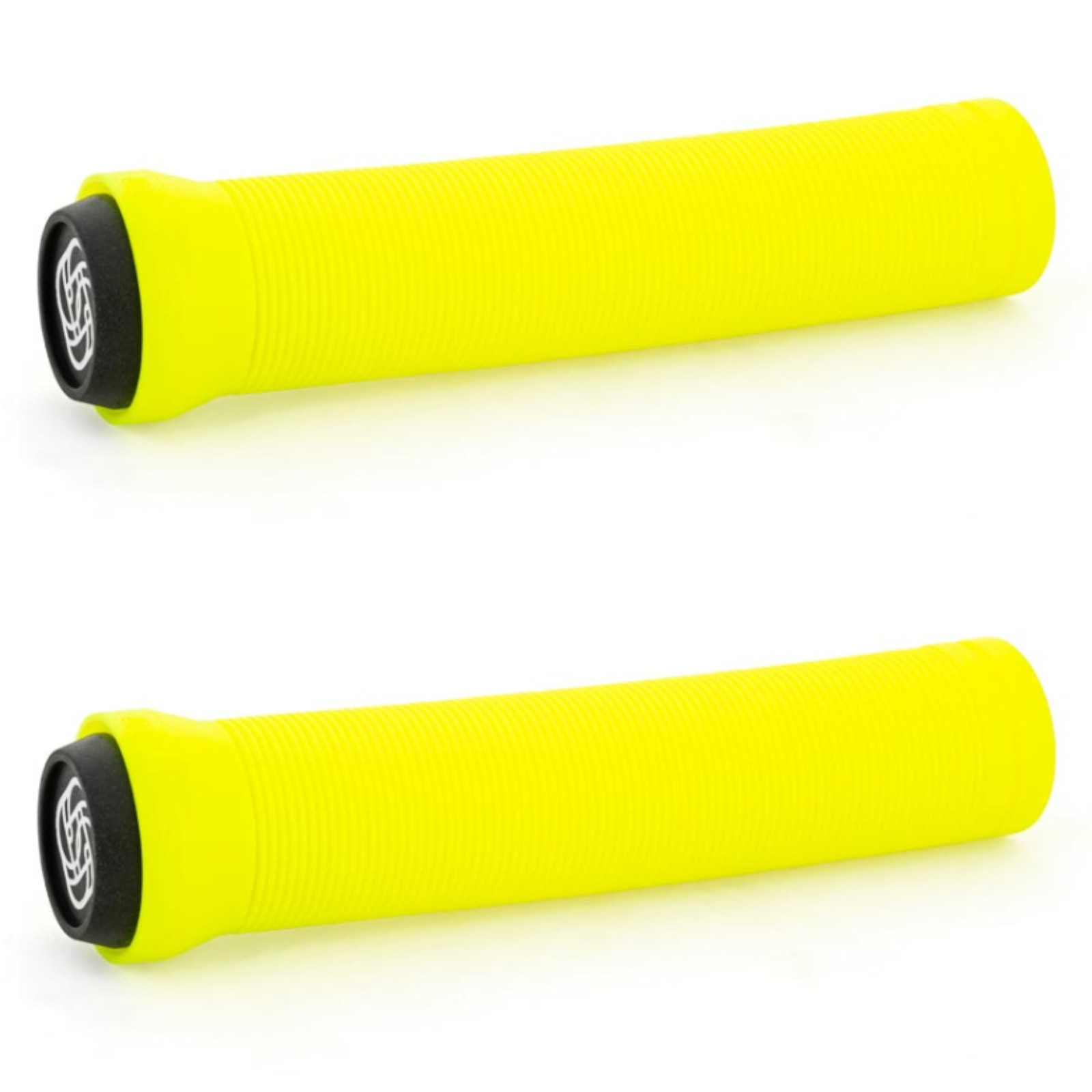 Gusset Sleeper Flangeless Handlebar Grips For Mountain Bike or Scooter Yellow