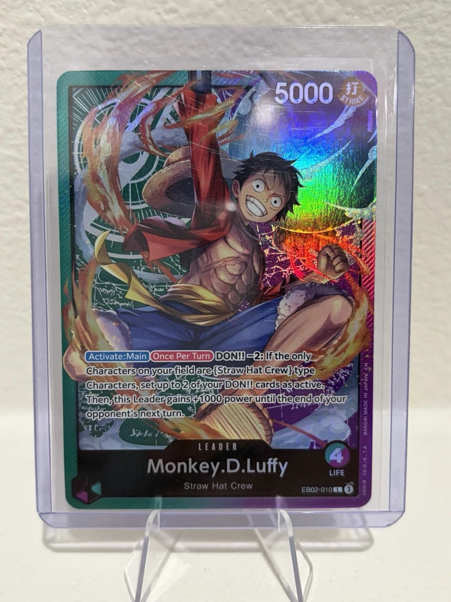 25+ Monkey.D.Luffy EB02-010 One Piece Promotion Cards for sale