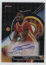 2023-24 Topps Finest Black Refractor 4/25 Clint Capela #FA-CLC Auto 1b30