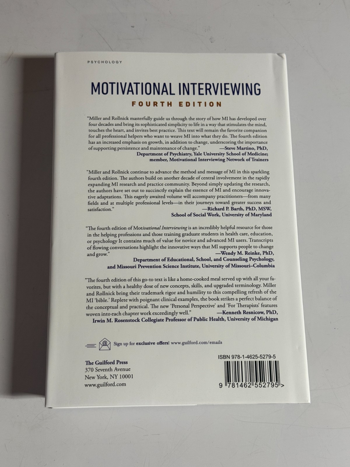 Motivational Interviewing: Helping People Change and Grow 4th Edition NEW