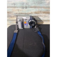 Sony FD Mavica MVC-FD92 Digital Camera Silver Blue Good 8x Zoom Floppy Disk MS